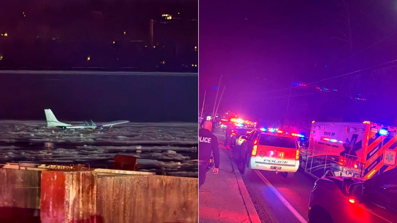 La acumulación de hielo dificultó las labores de rescate.