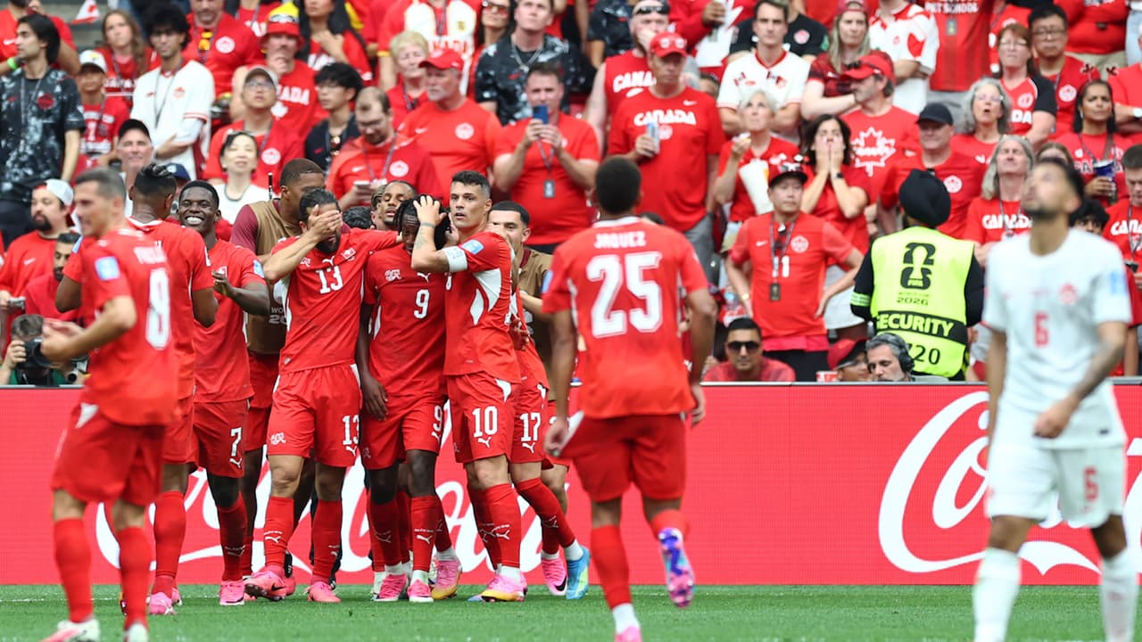Suiza derrota a Canadá y finaliza como líder de su grupo en el Mundial 2026