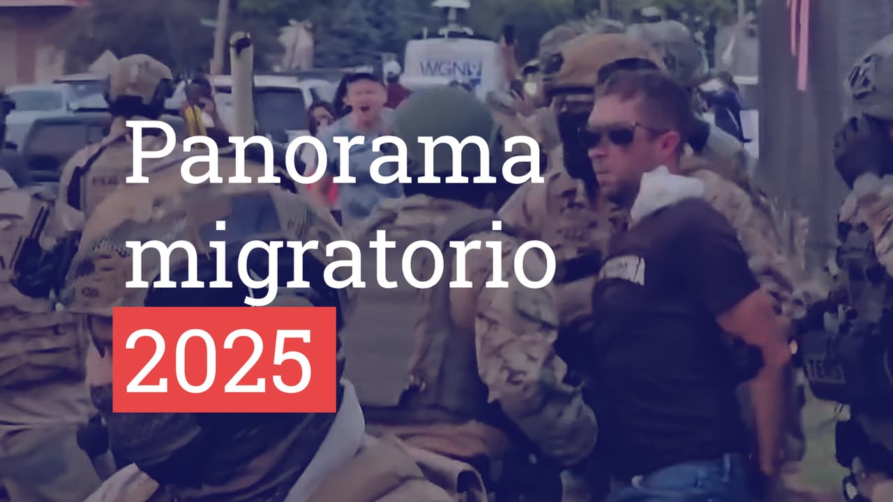 Detenciones, redadas, protestas: las imágenes del panorama migratorio en 2025