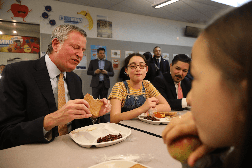 Escuelas públicas de Nueva York servirán alimentos sin carne una vez por semana