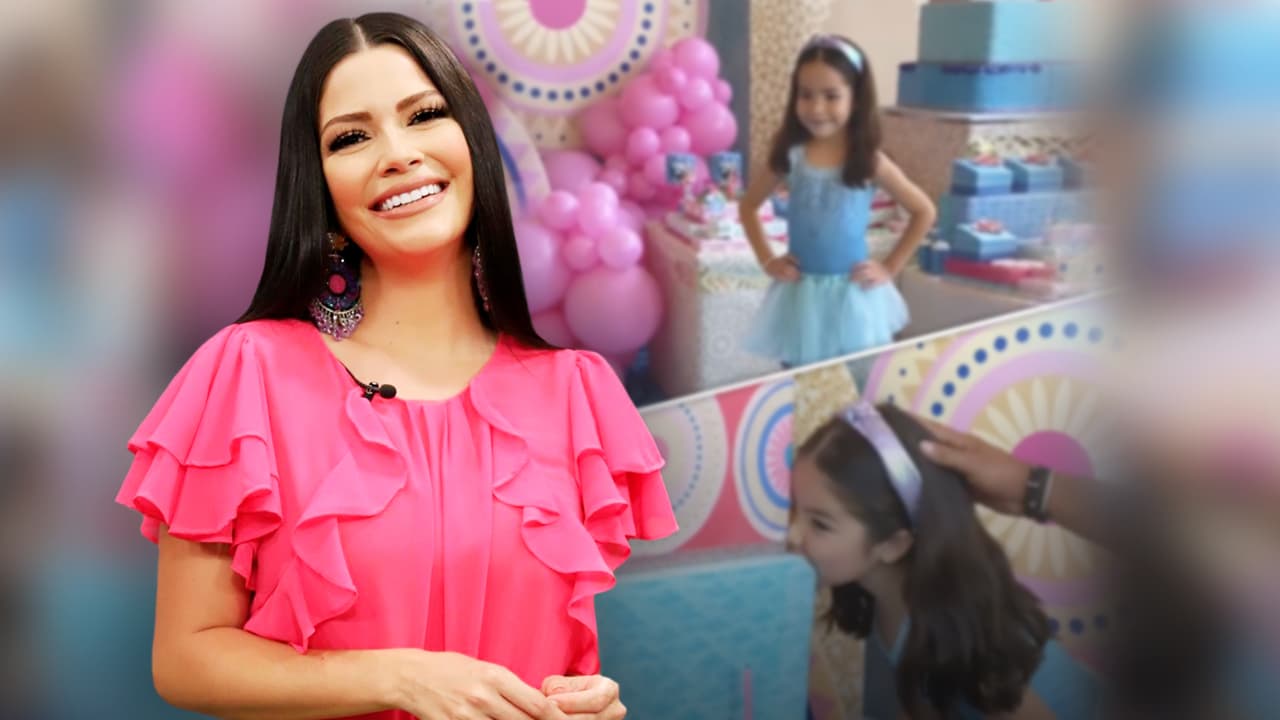 Con un pastel de cuatro pisos y mordida, Ana Patricia celebra la gran fiesta de cumpleaños de Giulietta