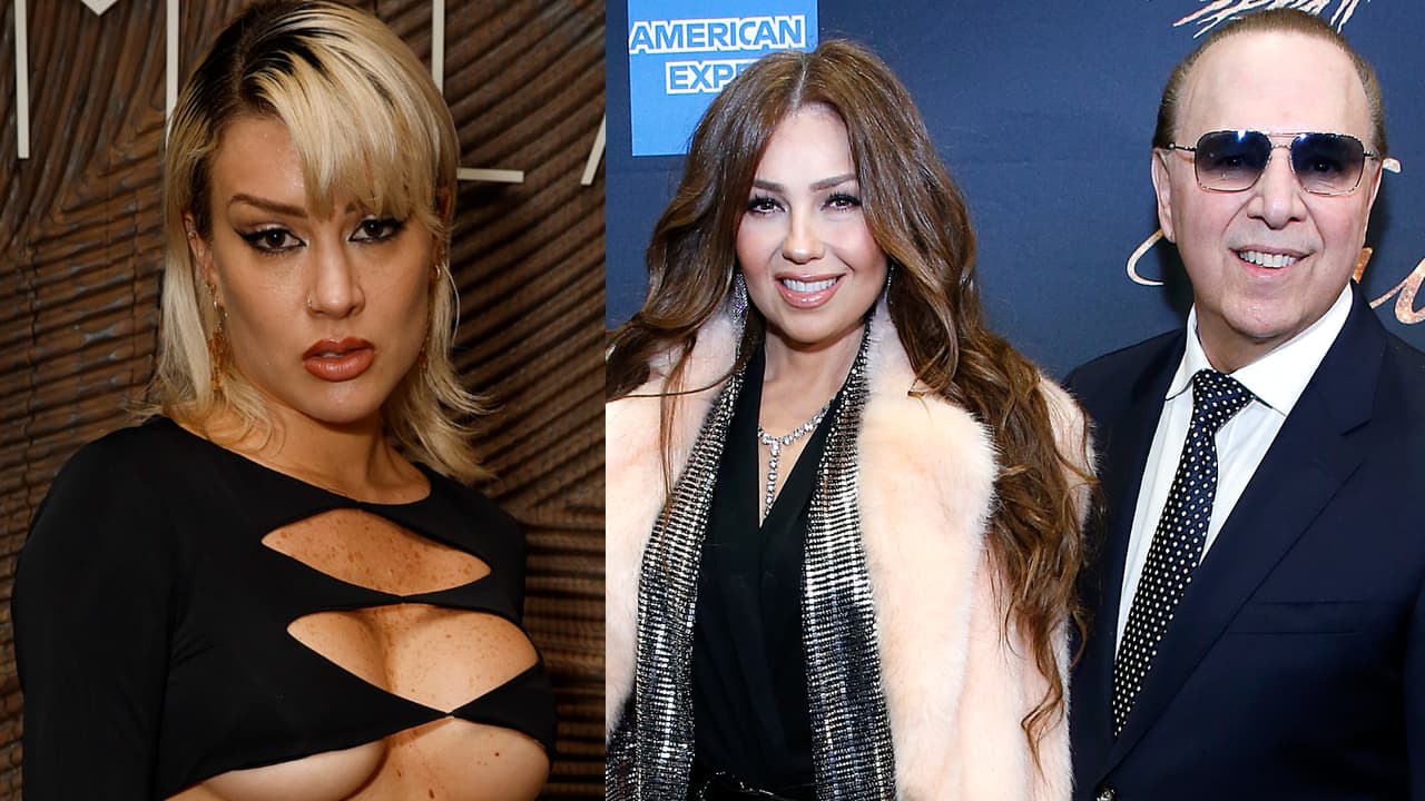 Leslie Shaw dice que no quiere hablar con Thalía sobre la polémica con Tommy Mottola.