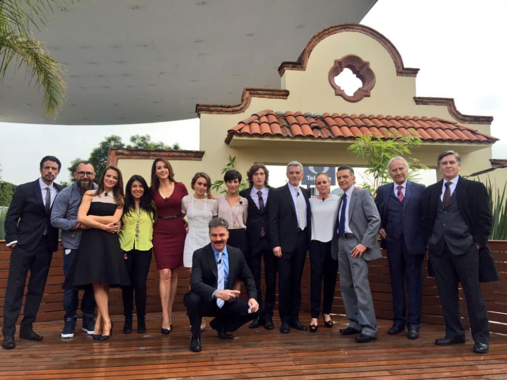 Giselle González se reunió con gran parte del elenco de "La Candidata", su nueva telenovela, la cuál se desarrollará en medio de temas de política.