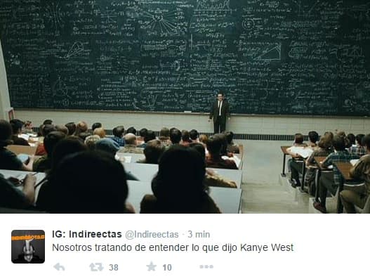 Para algunos entender lo que Kanye dijo en su discurso resultaba imposible.