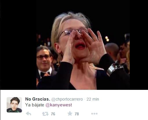 Algunos usuarios pedían que el rapero se bajara del escenario, pues decía cosas sin sentido.