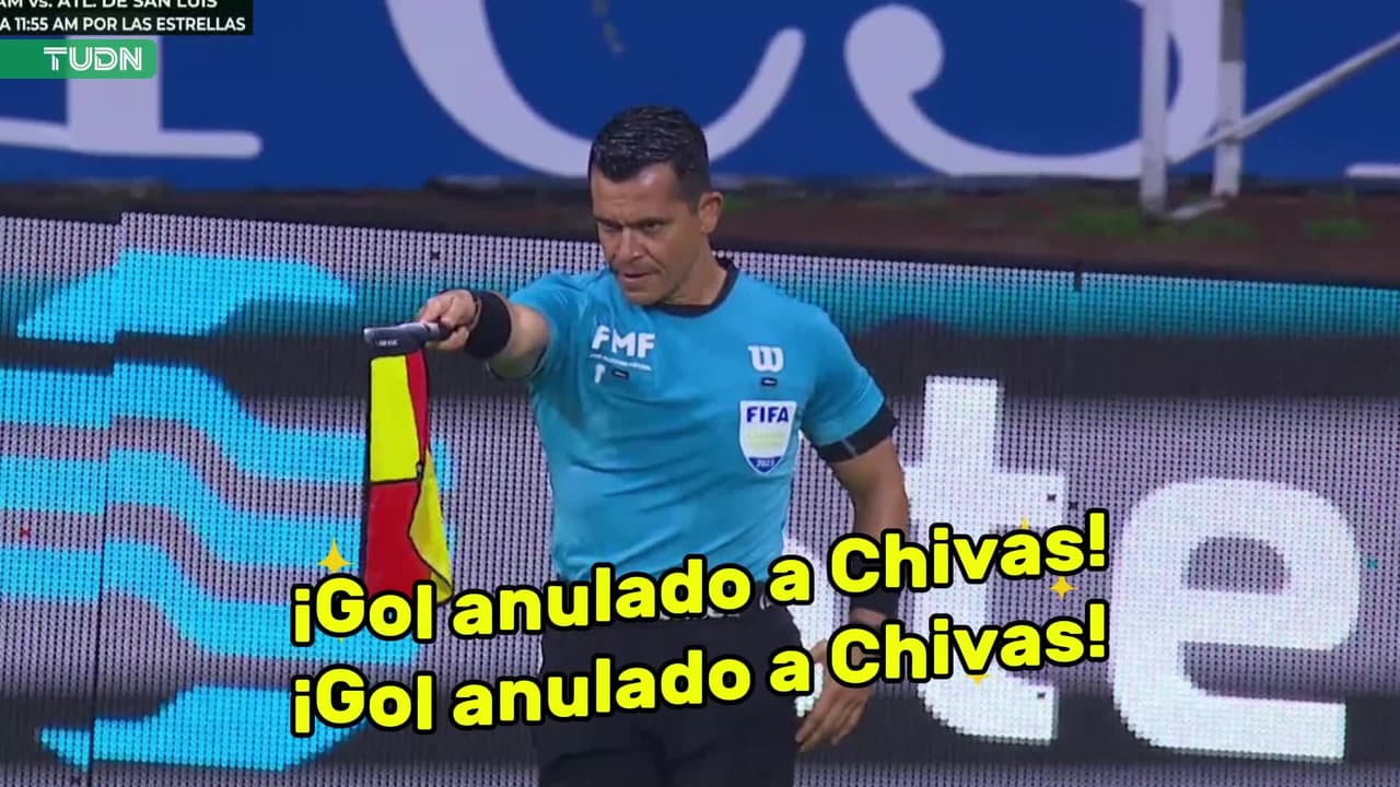 ¡Gol anulado a Chivas! El árbitro impide que el gol sume al marcador