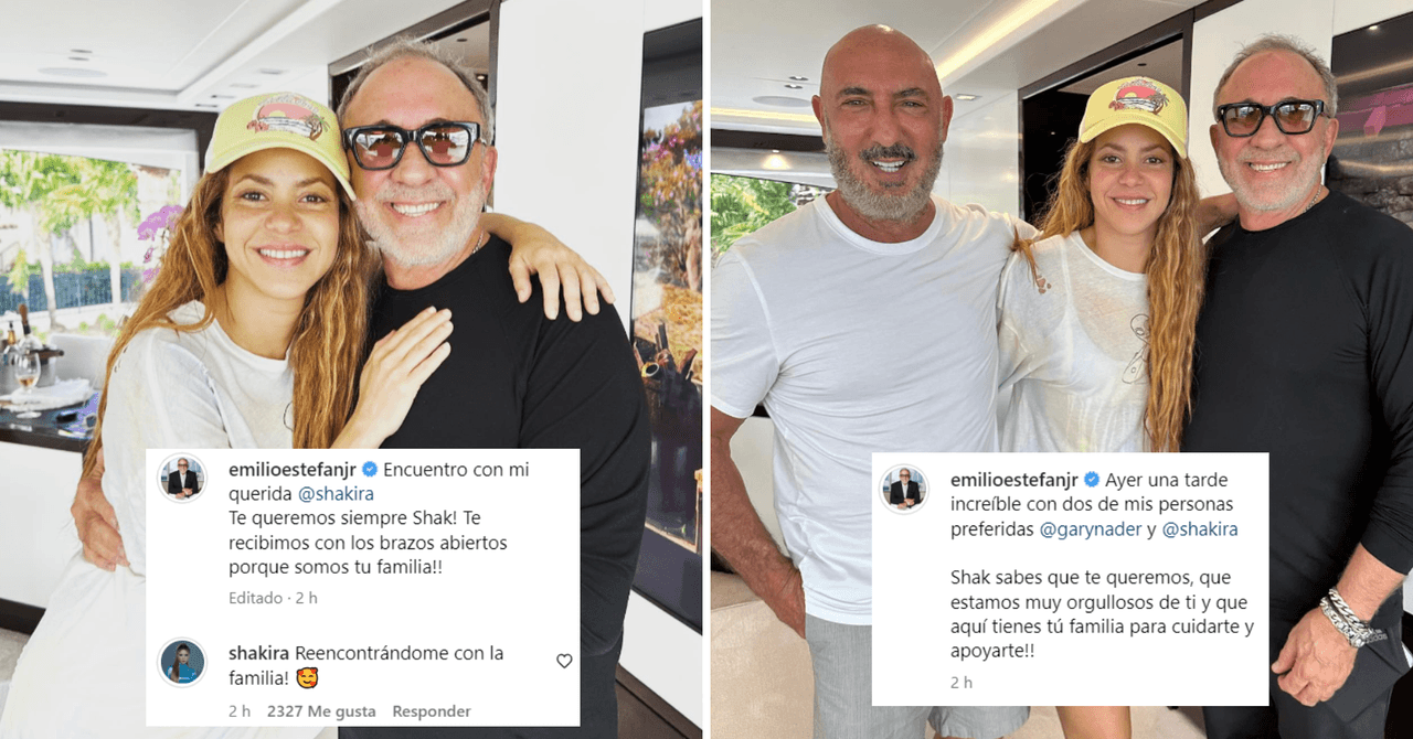 Shakira y Emilio Estefan se reeencontraron en Miami