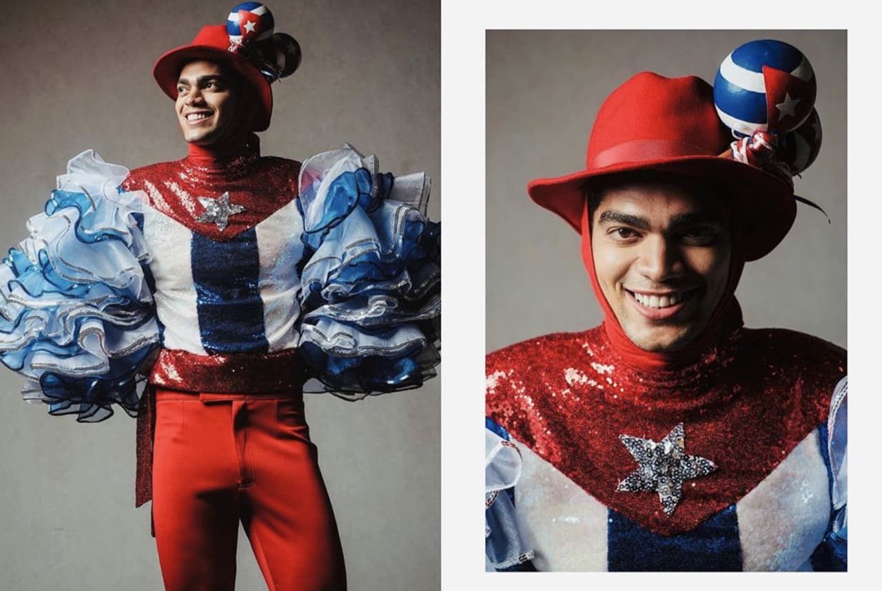 Este es el traje típico que usó Rubert Manuel Arias en el concurso, el cual se realizó el pasado 26 de septiembre en Tailandia.