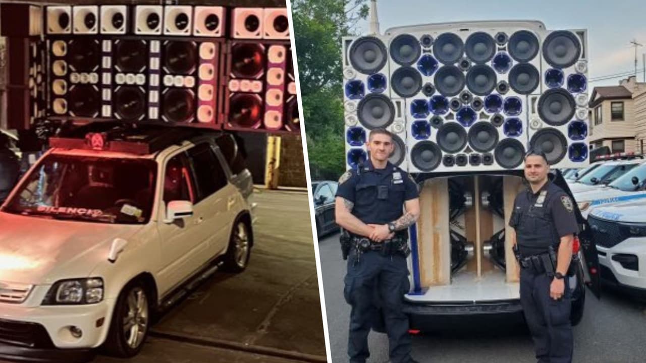 Decomisan camioneta que tenía un sistema de sonido masivo de más de 40 bocinas en Queens 