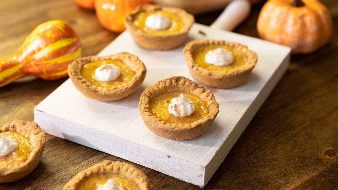 Canastitas de pay de calabaza (para el lunch o de postre)