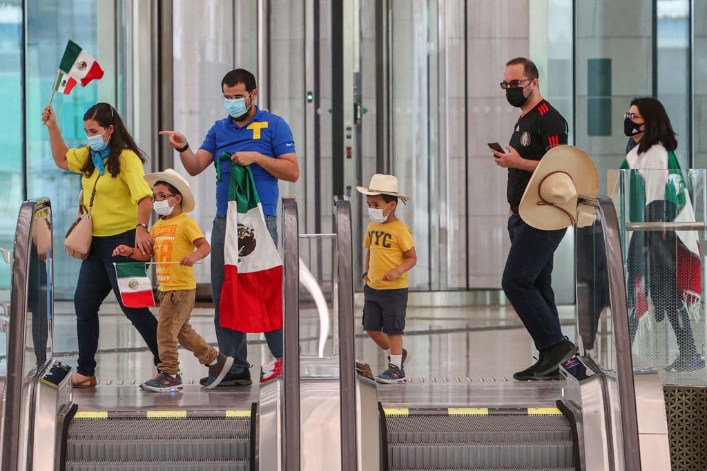 Los aficionados llegaron al Education City Stadium para alentar a los Tigres de la UANL, el flamante representante de la Concacaf.