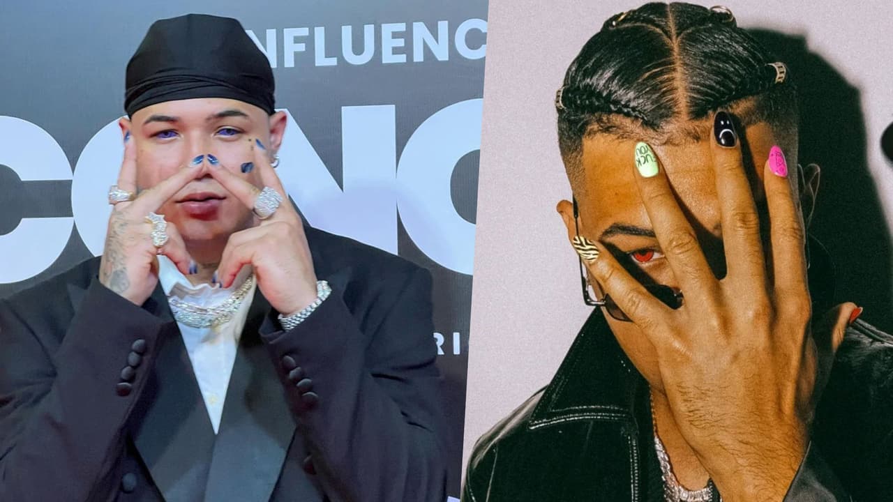 <h3 class="cms-H3-H3">Boza </h3>
<br>
<br>El intérprete de
<a href="https://www.univision.com/musica/luis-fonsi-boza-ozuna-mas-estrenos-musicales-en-uforia-new-music-picks" target="_blank">’Hecha Pa Mí’</a>, se suma al grupo de famosos que en su ’outfit’ las uñas son las protagonistas. Boza, ha tomado la tendencia de una forma creativa, pues pinta sus uñas con estilos degradé, caras y formas geométricas.