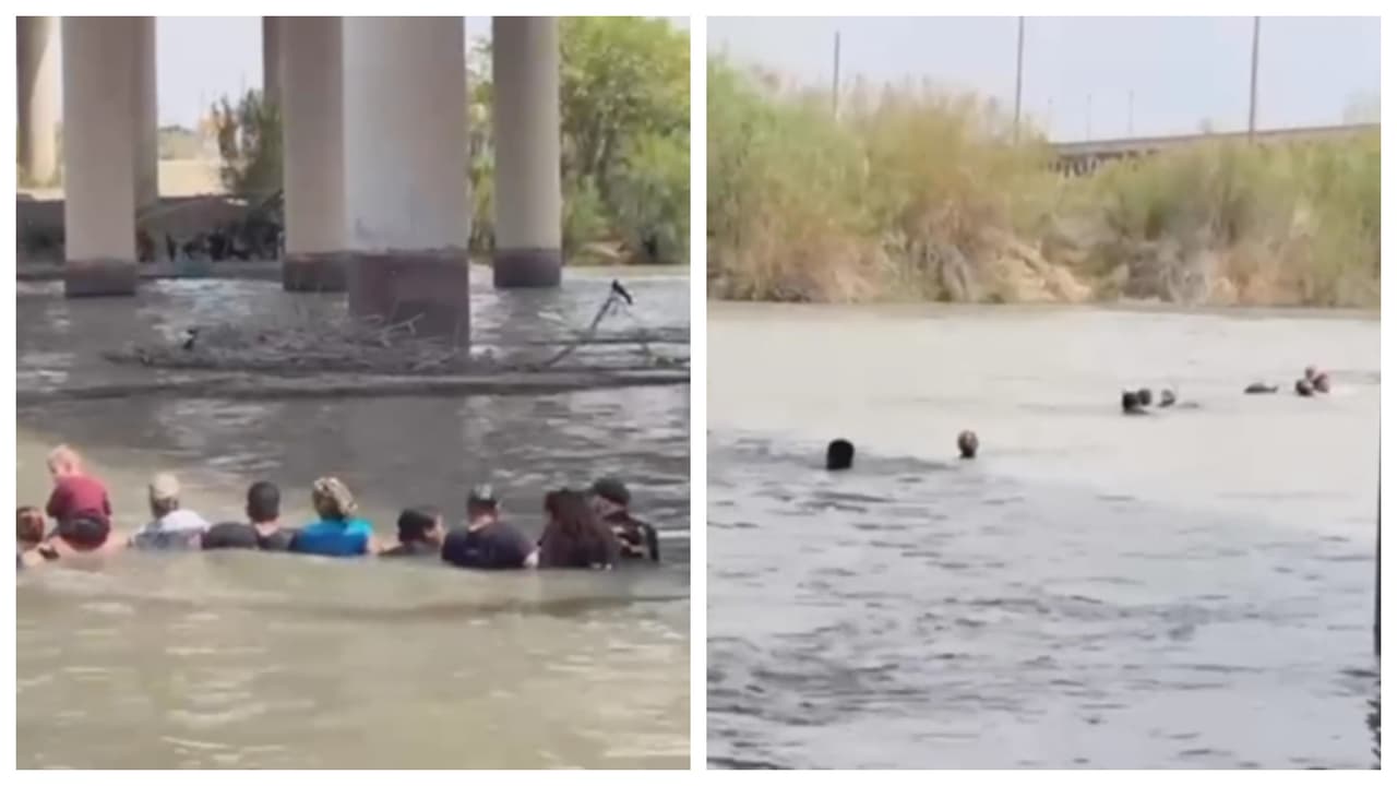 Dramático video muestra el momento en que una familia de cubanos es arrastrada por la corriente del Río Bravo