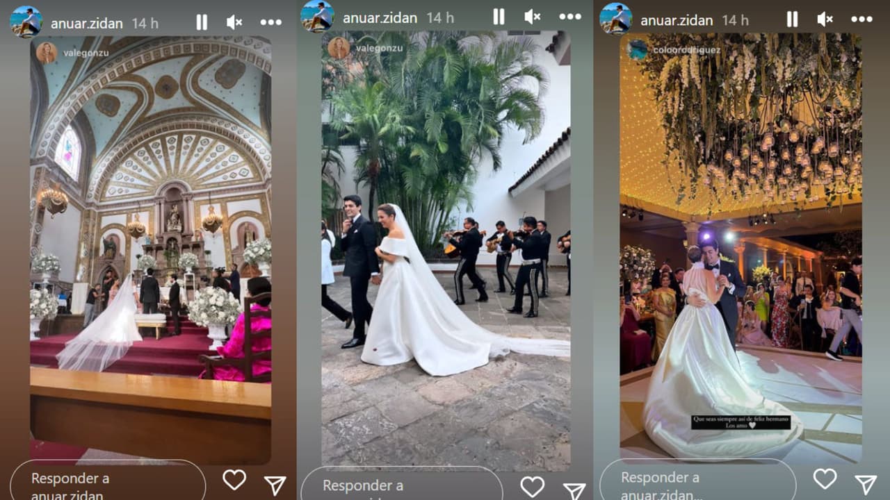 El vestido de novia de Maity Interiano fue creación de la diseñadora española Rosa Clará.