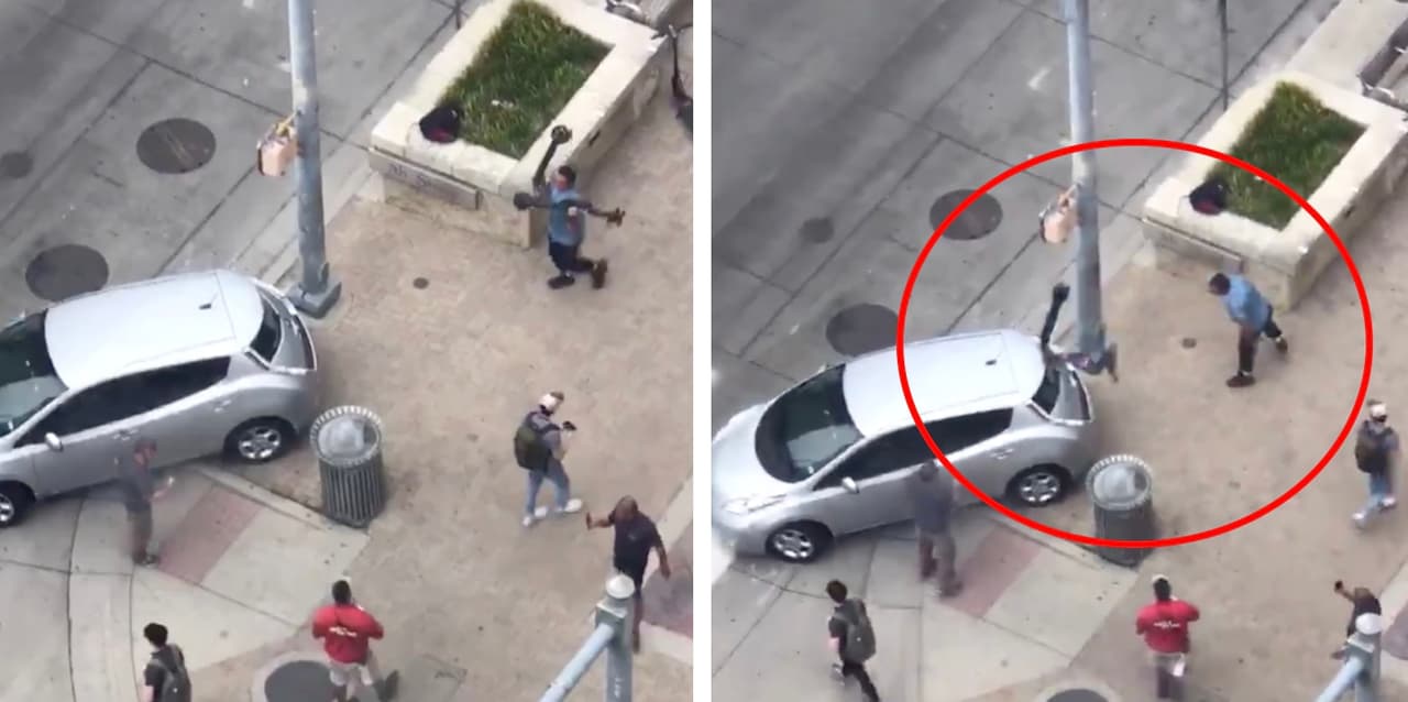 Autoridades buscan a hombre que lanzó scooter a vehículo tras discusión en el centro de Austin