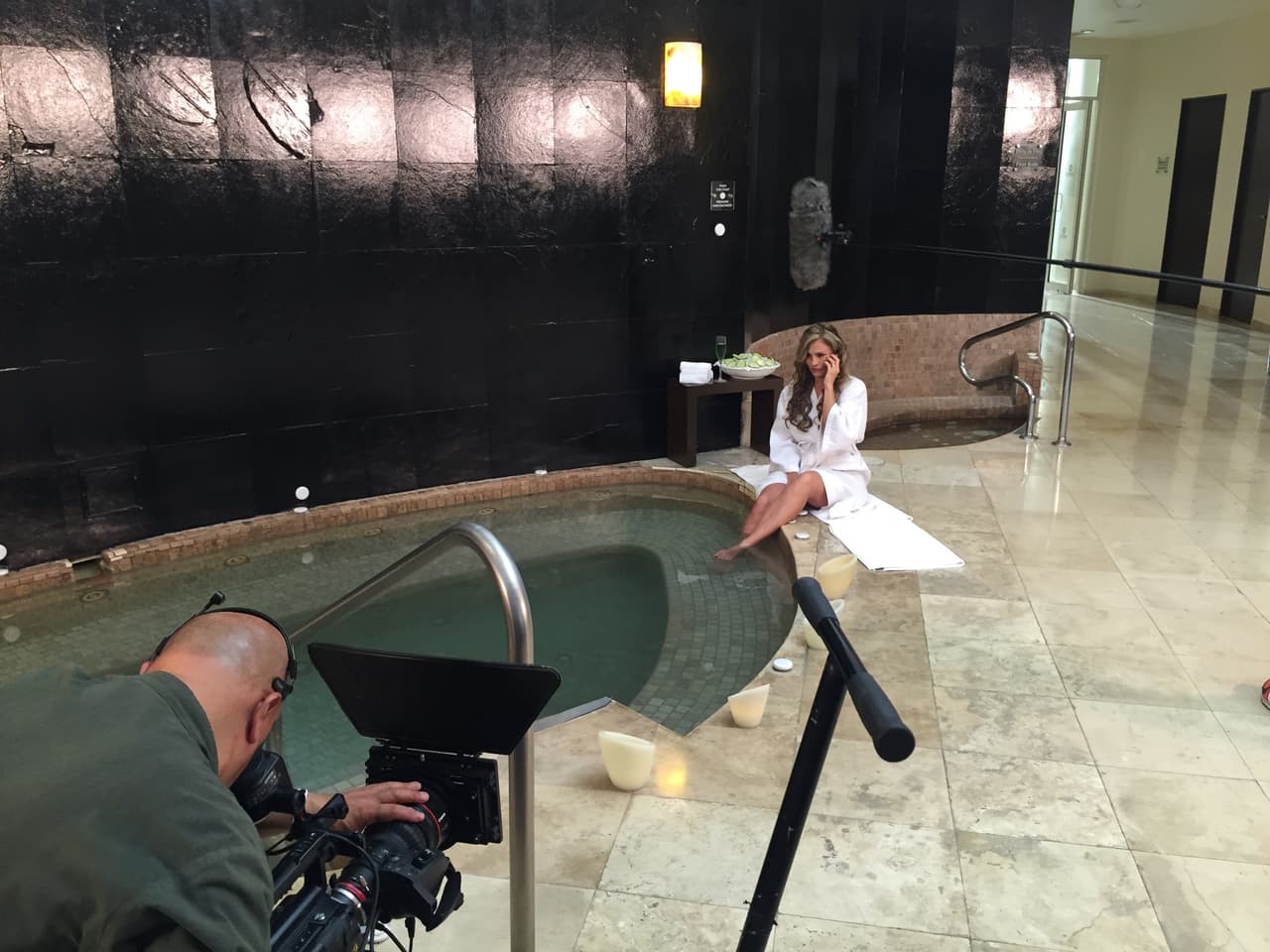 Aura Cristina Geithner estaba por darle vida a una escena muy intensa, ¡su secuestro!