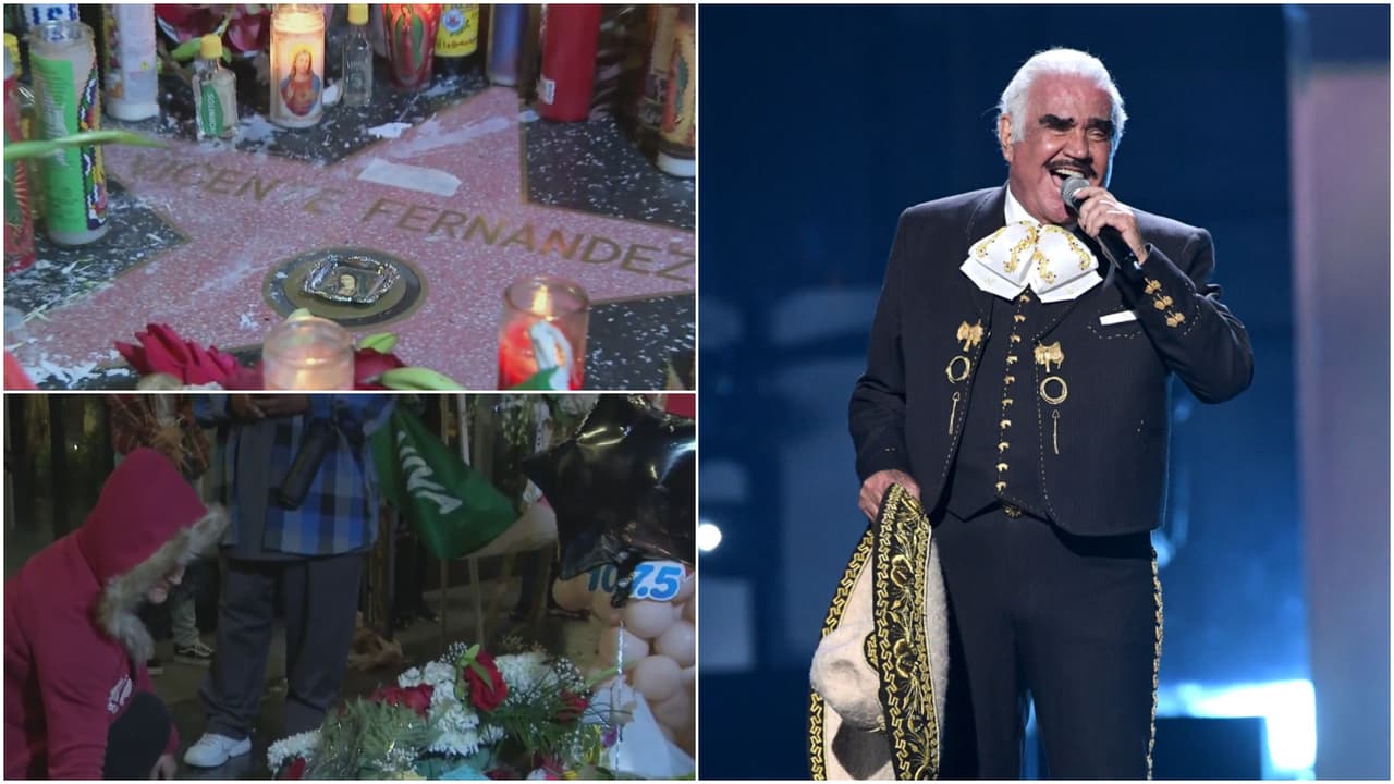 Coreando sus canciones, así rinden homenaje a Vicente Fernández en diferentes lugares de Los Ángeles