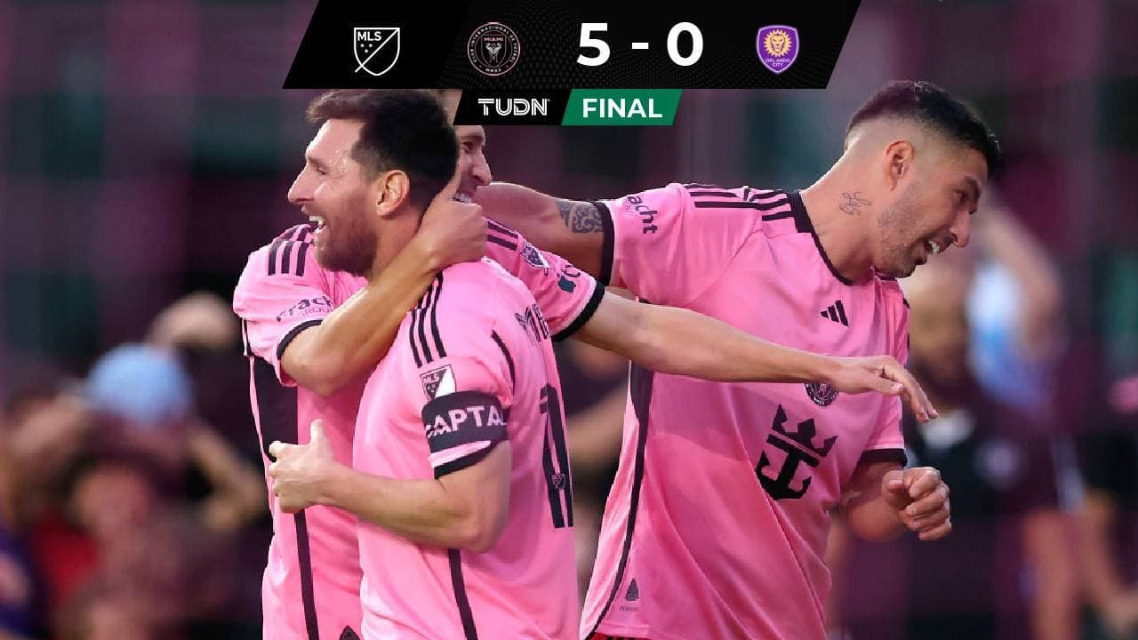 Con dobletes de Messi y Suárez, Inter Miami golea a Orlando en la MLS