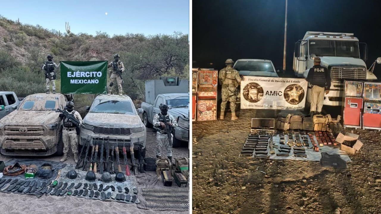 En los últimos días, autoridades de distintos niveles de gobierno han decomisado, en distintos operativos, 
<b>armas, municiones y explosivos a grupos militares</b>, además de 
<b>vehículos blindados y con diversas modificaciones</b>.