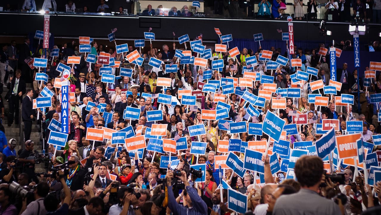 Participantes de la convención demócrata de 2012