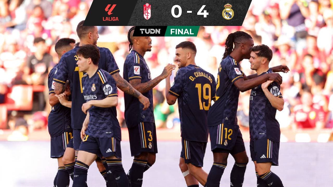 Real Madrid ‘festeja’ título goleando al descendido Granada