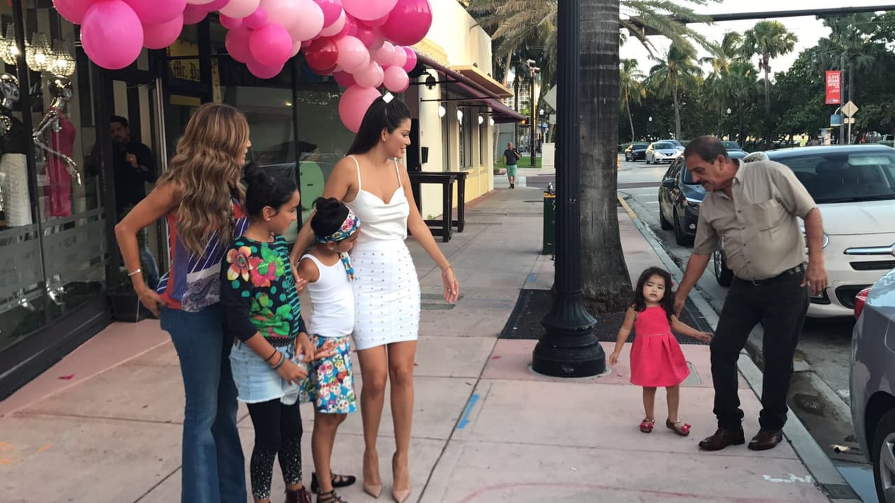 El papá de Ana también estuvo presente y Giulietta quería estar todo el tiempo con él.