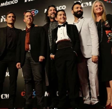 Llegar a una producción de este tipo ha sido uno de los sueños de Luis Ángel Gómez, quien a sus escasos 12 años ya se codea con grandes figuras de la música y de la actuación. Aquí en la gala de 'Coco', en el Festival de Morelia, en 2017.