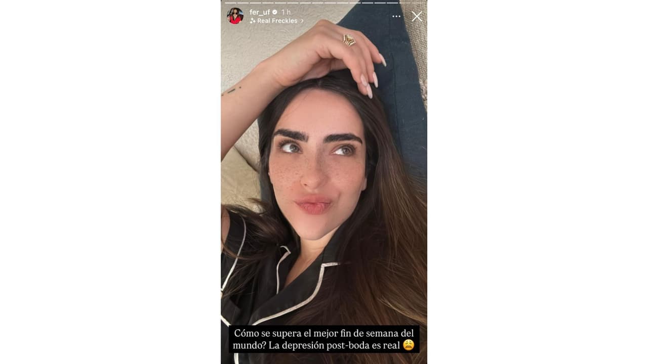En depresión post boda.
