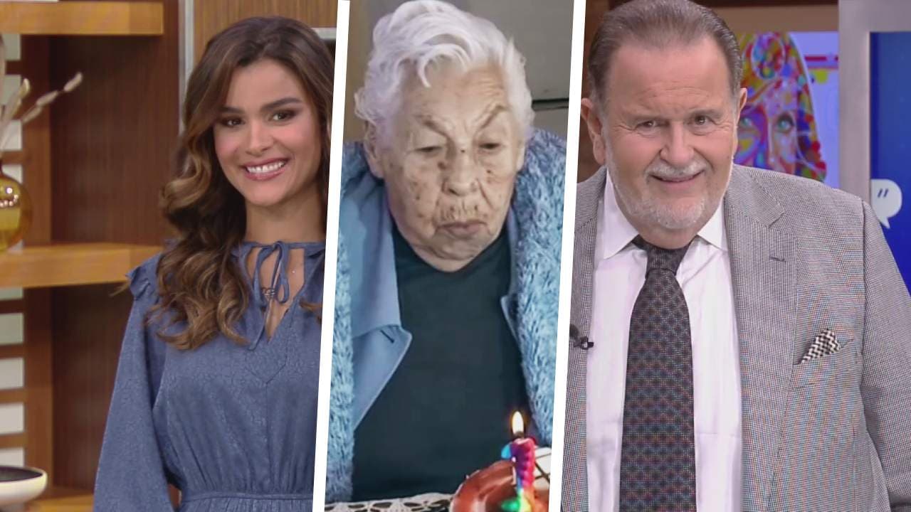 Raúl y Clarissa no pueden creer que la abuela de Thalía haya llegado a los 104 años