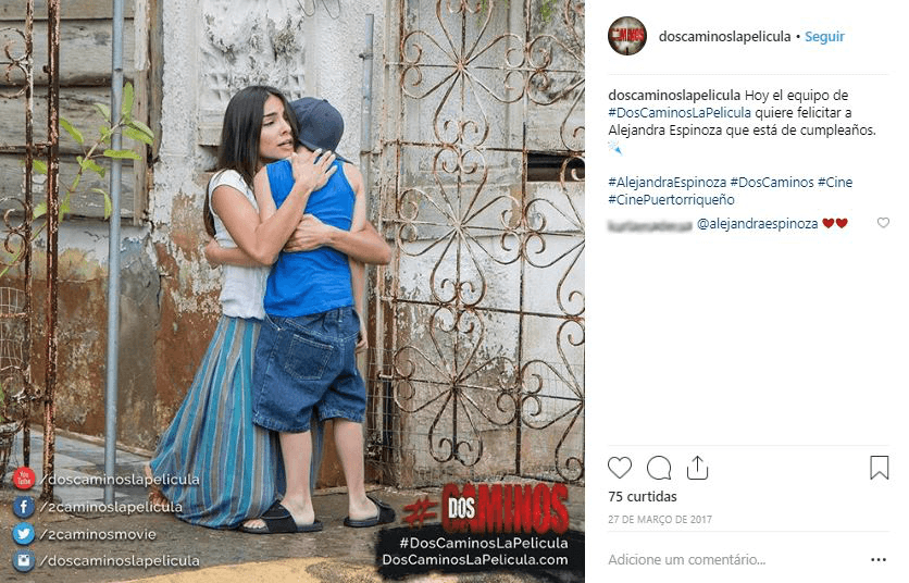 En este filme de origen puertorriqueño, la conductora interpreta el papel de Miguelina, la madre de los gemelos Mickey y Danny, protagonistas de la historia.