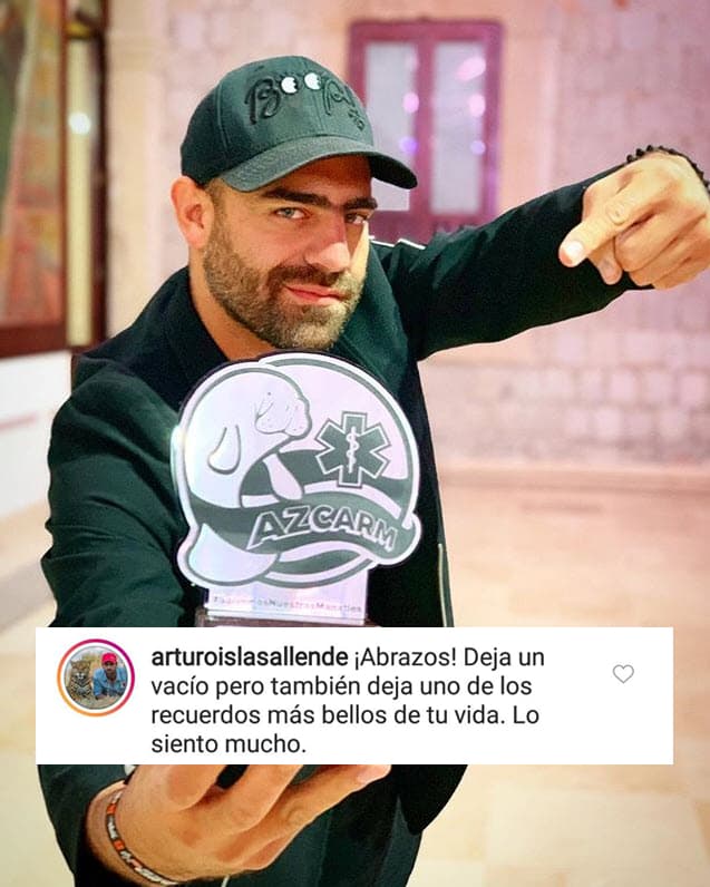 El ambientalista y presentador mexicano Arturo Islas Allende le envió un tierno mensaje.