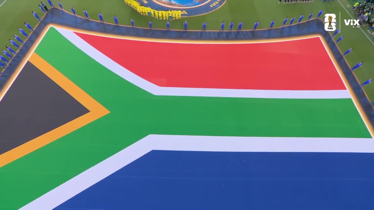 ¡Se entonan los himnos de Sudáfrica y Corea del Sur! Desde Monterrey!