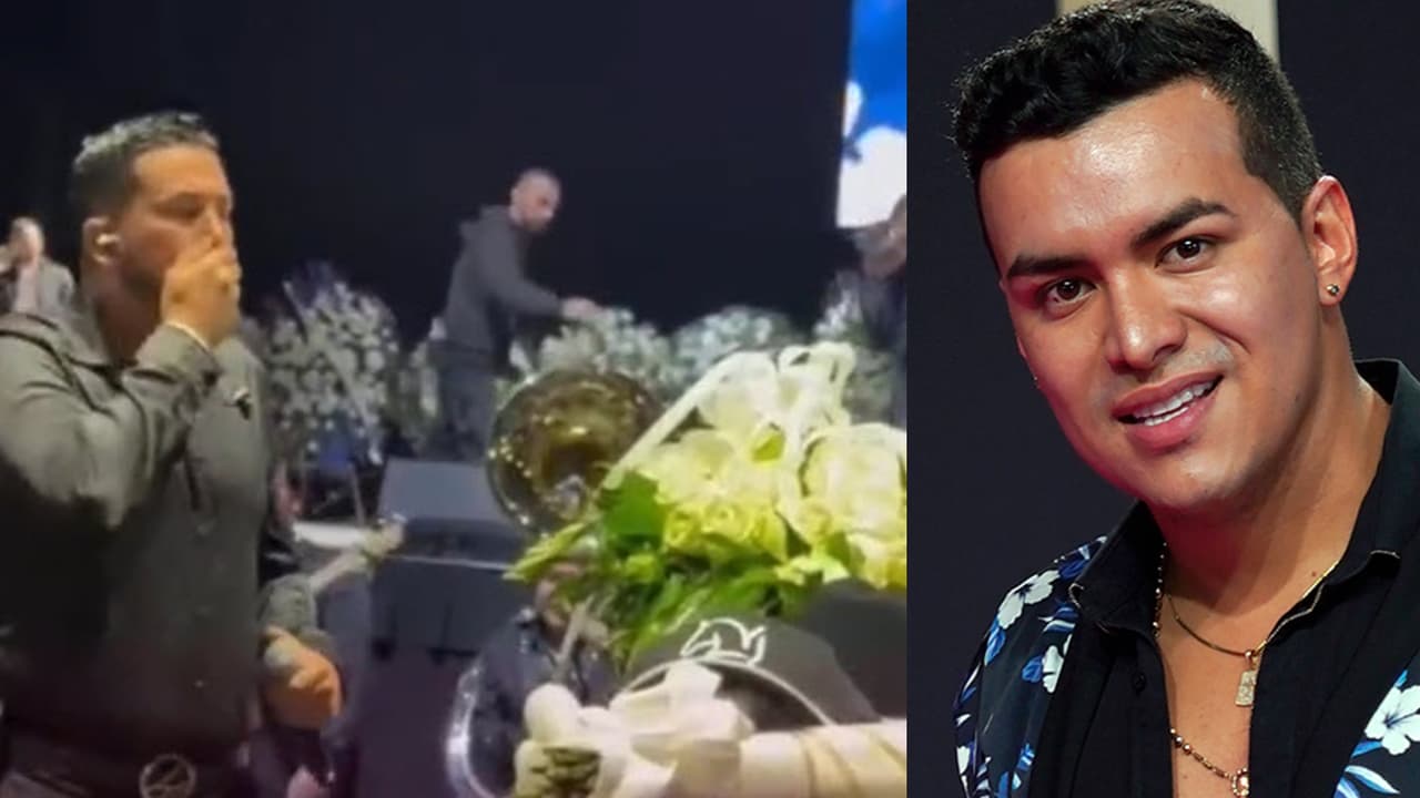 Luis Ángel ‘El Flaco’ se quiebra al cantarle a Yeison Jiménez en su homenaje póstumo: video