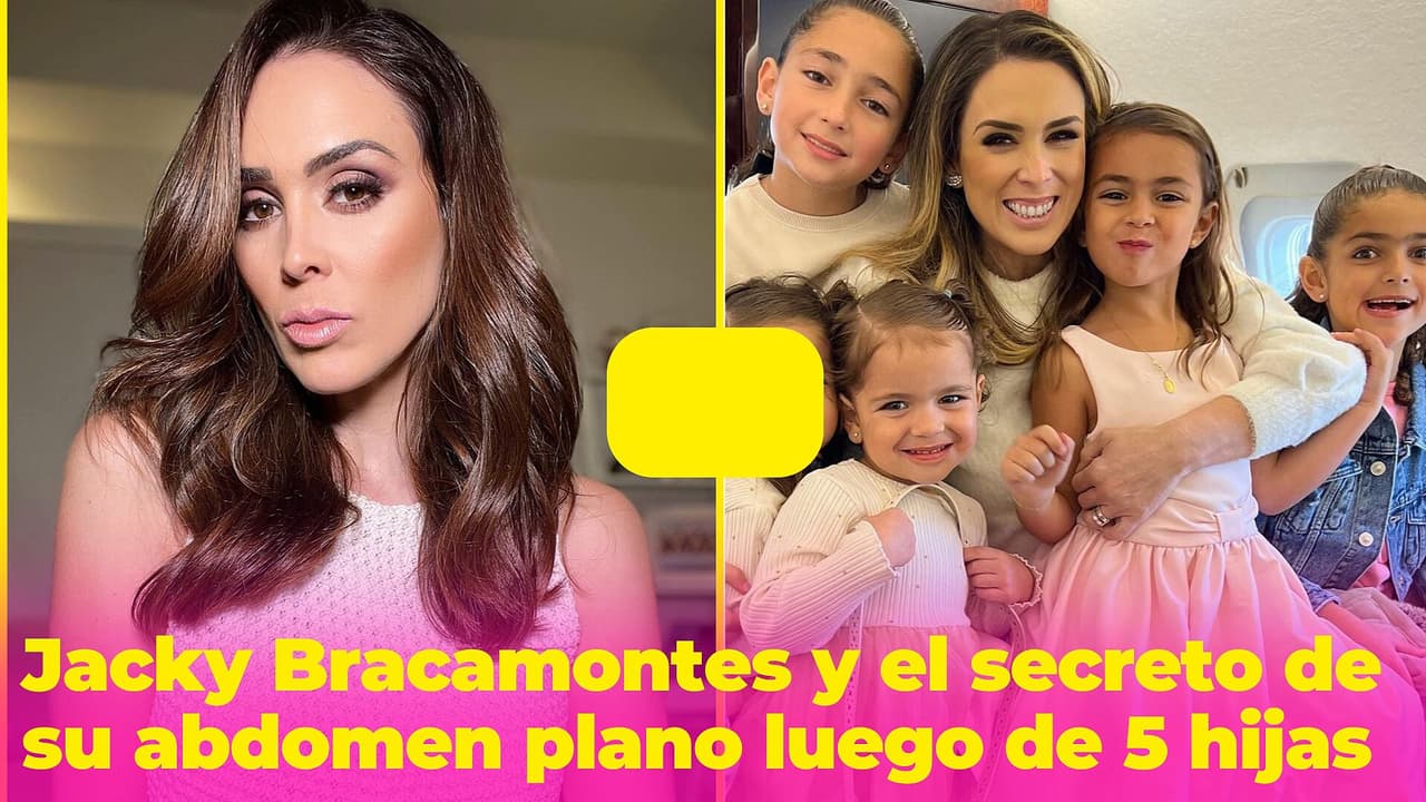 Jacky Bracamontes revela su secreto para mantener un abdomen plano después de 5 hijas