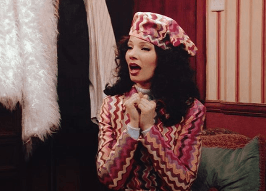 "[...] Honestamente amaba ir al trabajo y ser Fran Fine, porque ella era totalmente divertida y liviana, y mi vida era una especie de desastre. Creo que por esto estaba tan delgada", refirió Drescher.