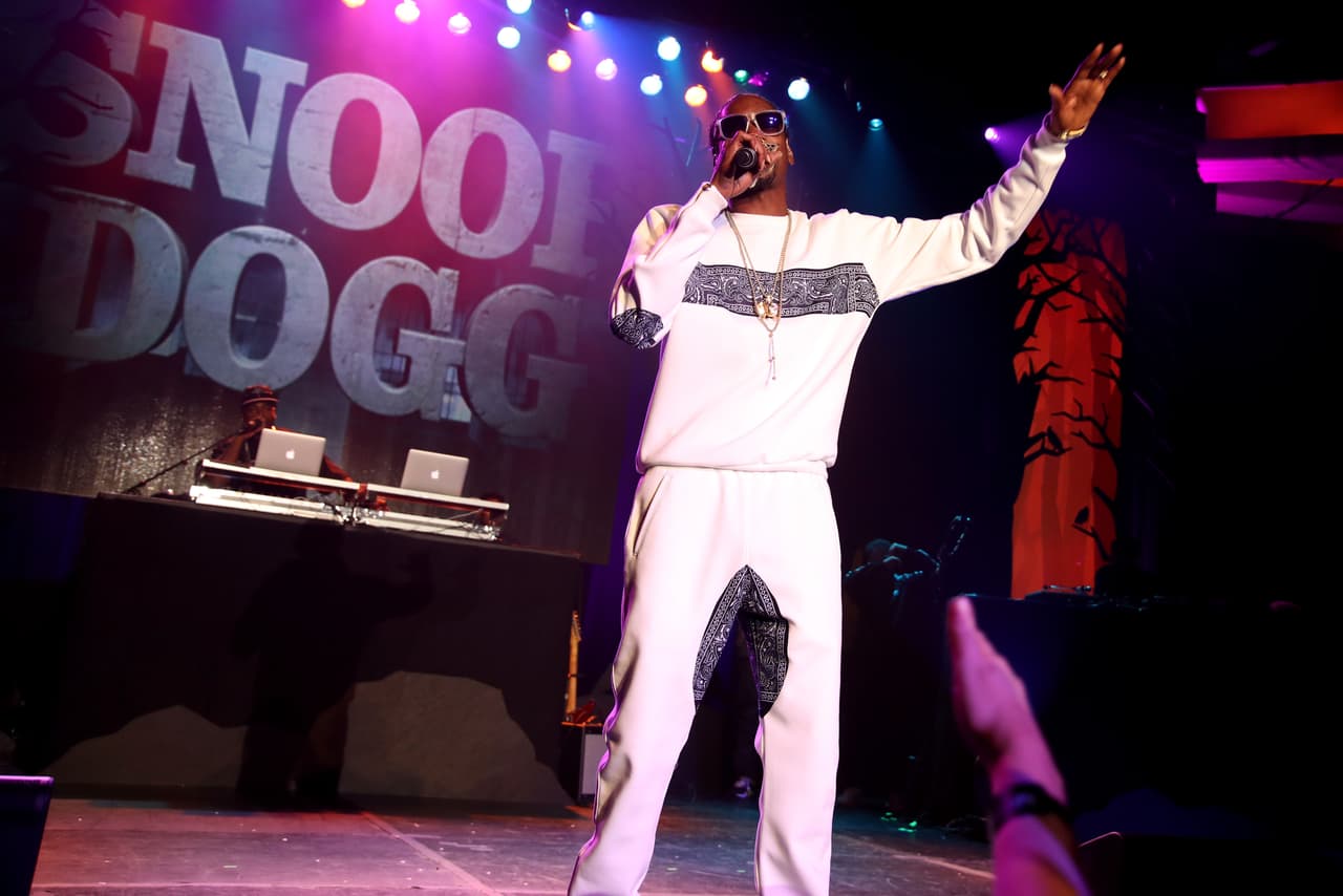 LOS ANGELES, CA - OCTOBER 15: Recording artist Snoop Dogg performs onstage Hilarity for Charity's 5th Annual Los Angeles Variety Show: Seth Rogen's Halloween at Hollywood Palladium on October 15, 2016 in Los Angeles, California. (Photo by Randy Shropshire/Getty Images)