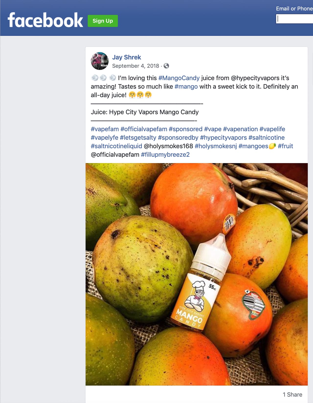 Es común que los productos de tabaco se promocionen en las redes sociales que más frecuentan los jóvenes. Sin embargo, la Administración Federal de Alimentos y Medicamentos ha alertado que esta publicidad por lo general no suele incluir datos sobre los efectos noscivos de la nicotina.