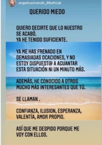 Con las palabras introspectivas dijo ahora ser una mujer más confiada, valiente y llena de amor propio.