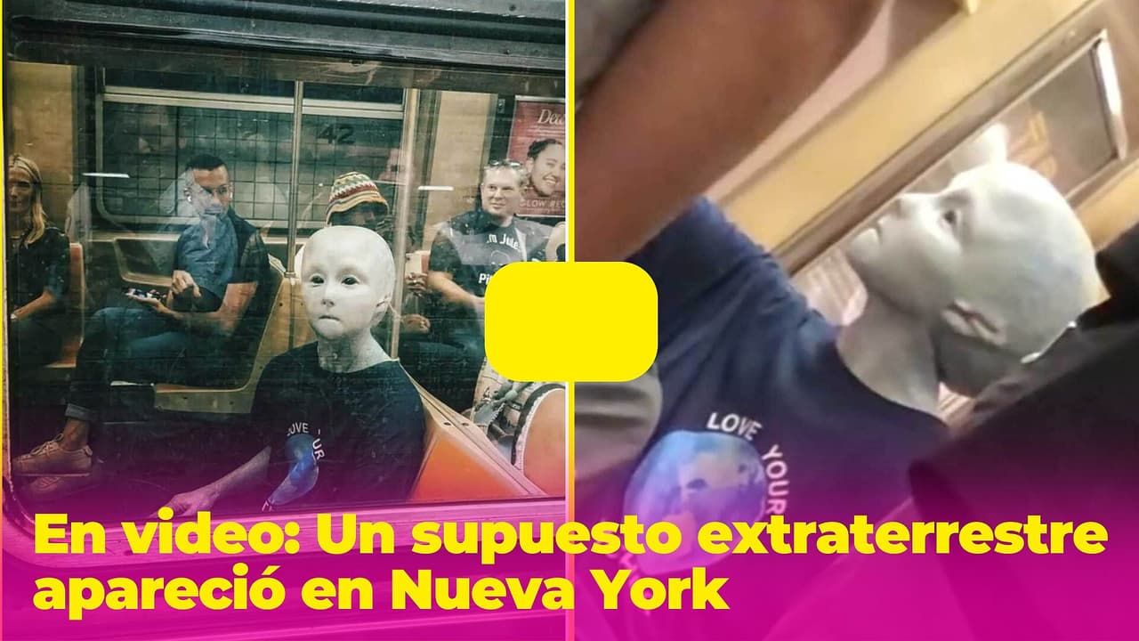 Un supuesto extraterrestre apareció en Nueva York y muchas personas están convencidas de que es real