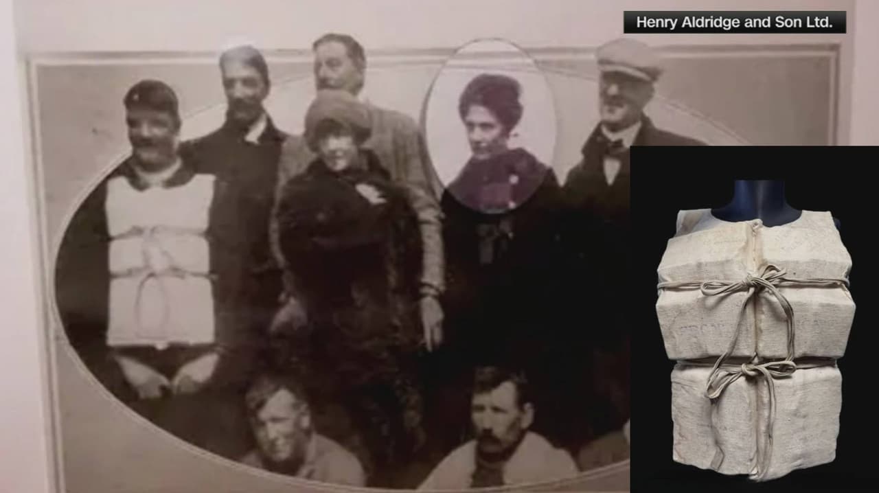 Subastan un chaleco salvavidas del Titanic por una cifra récord de casi un millón de dólares