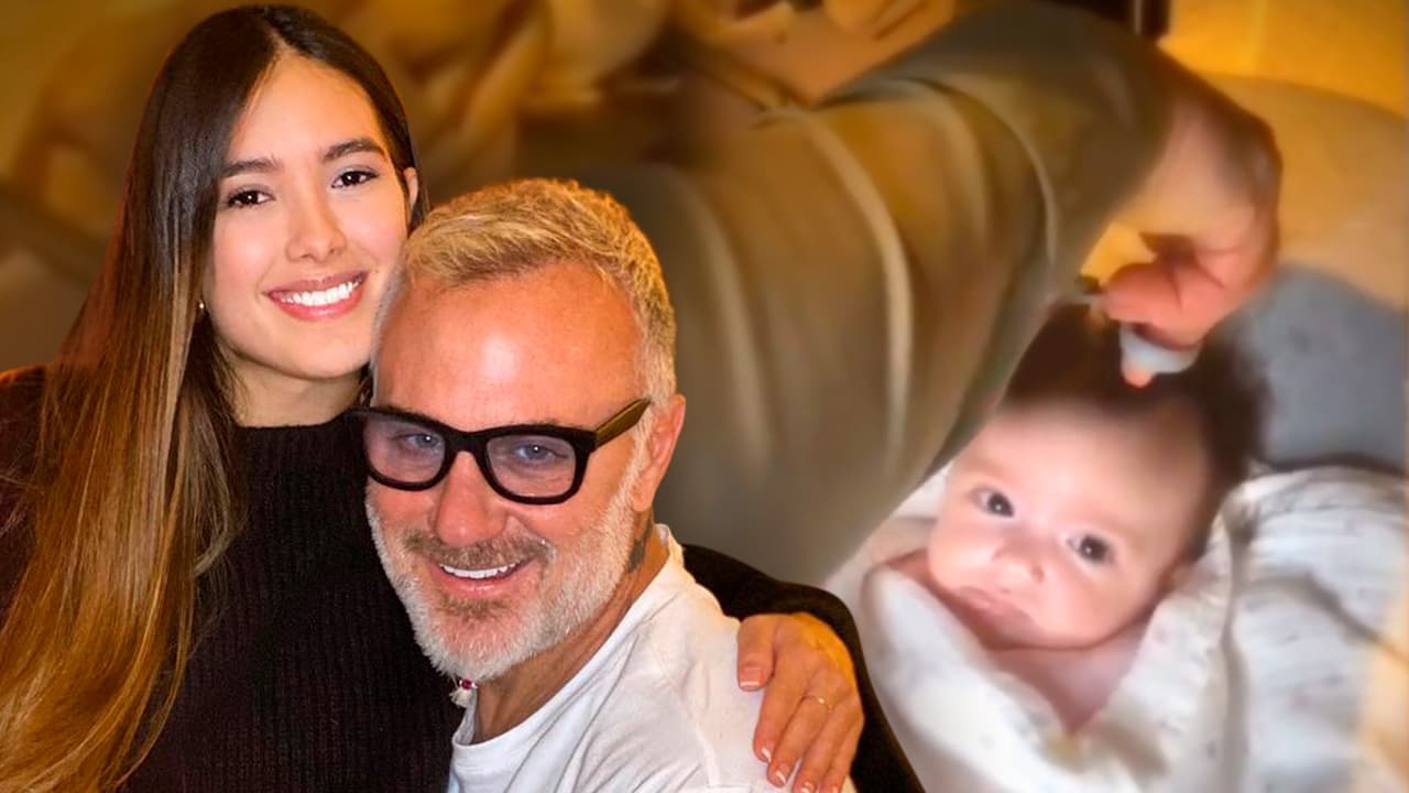 A sus 2 meses, la hija de Gianluca Vacchi y Sharon Fonseca ya tiene estilista personal