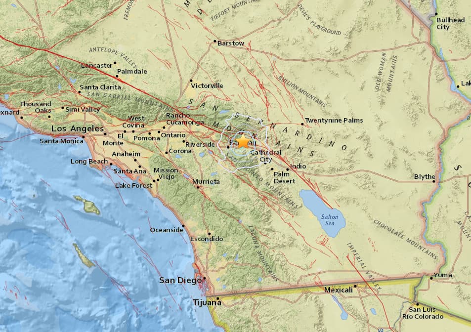 Temblor de 3.5 sacudió el sur de California