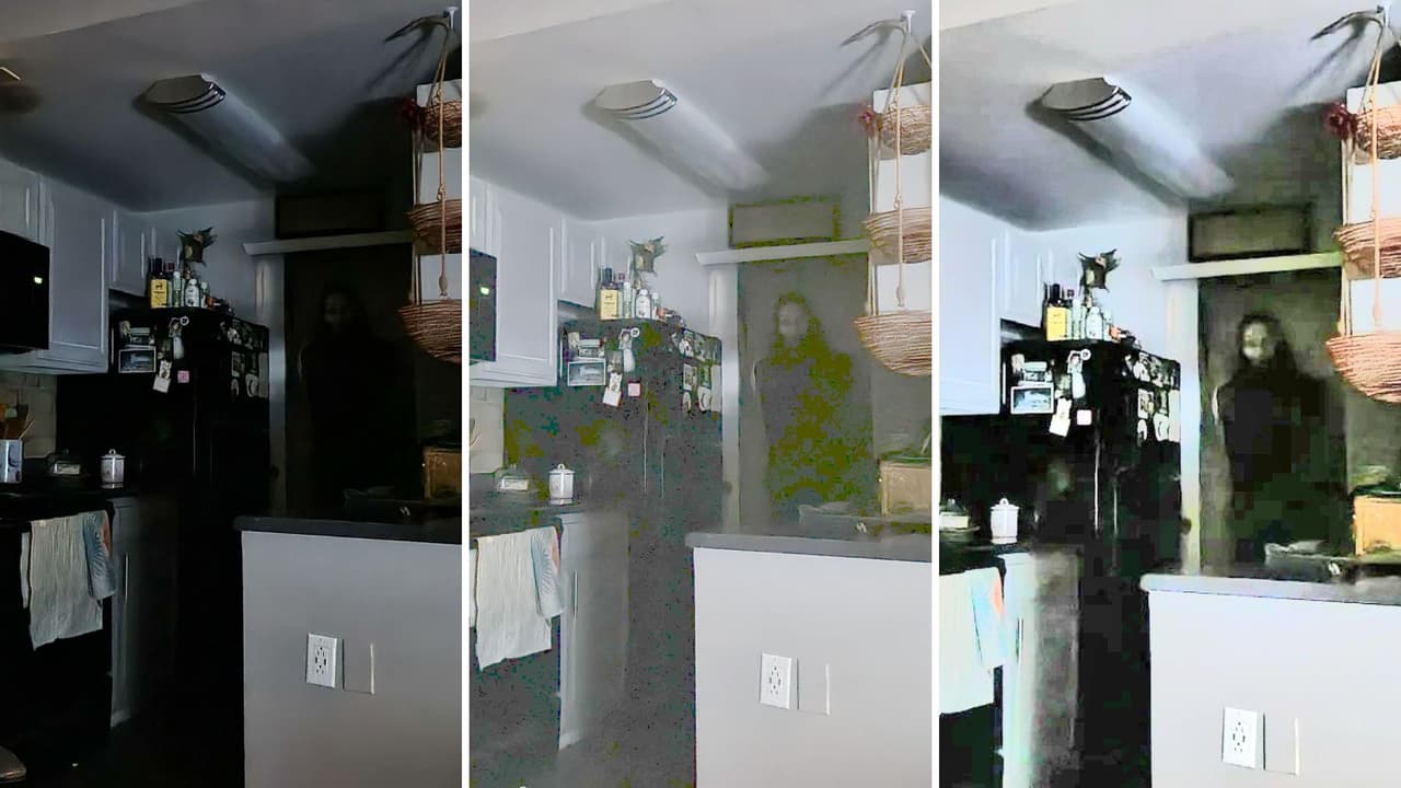 Internautas editaron el brillo y contraste de las imágenes para ver mejor la extraña silueta