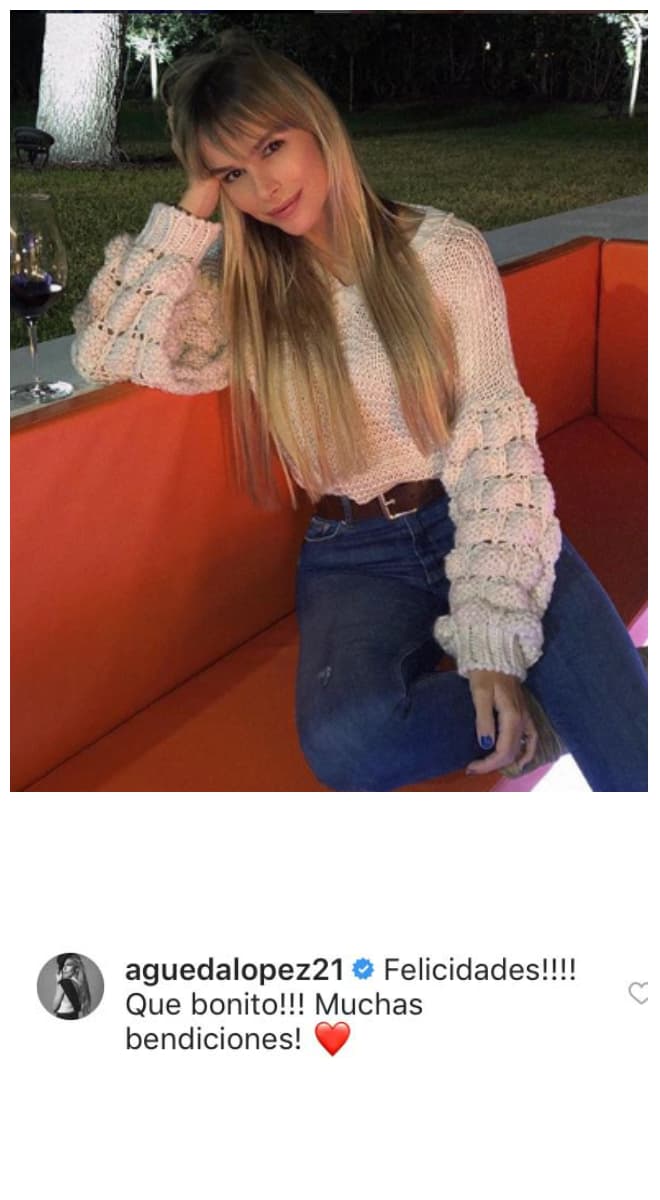 Agueda López no podía quedarse sin felicitar a Francisca.