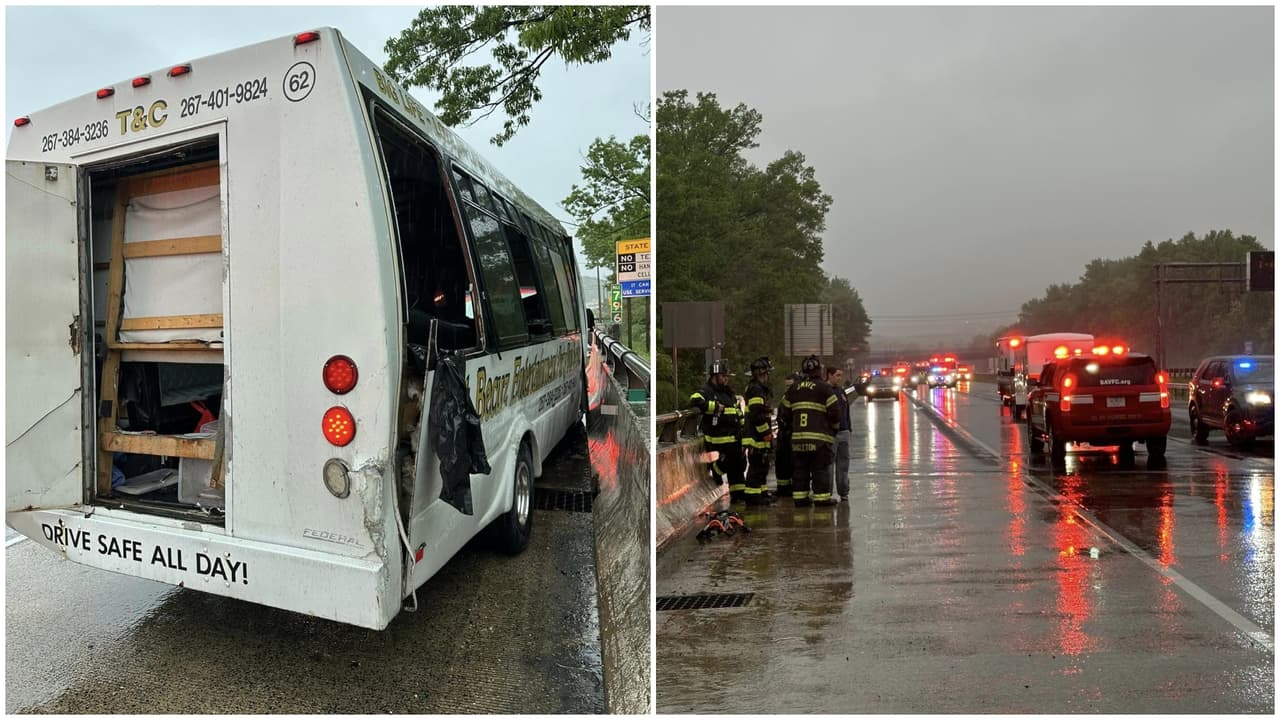 Autobús de fiesta choca en la I-95 en Maryland dejando a una persona muerta y 23 heridas