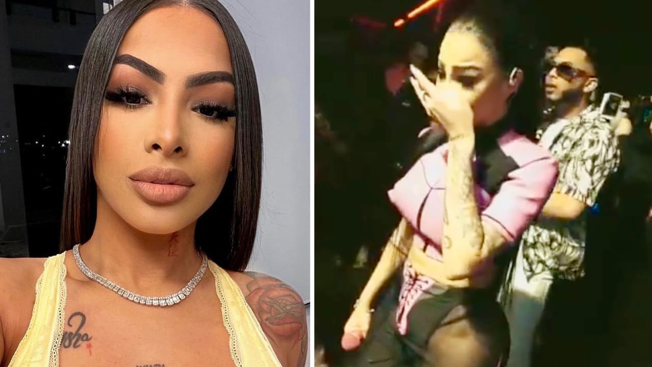 A Yailin La Más Viral le jalaron el pelo terminando su show y así reaccionó