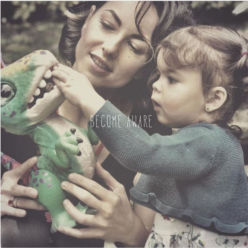 Bárbara Mori con su nieta Mila