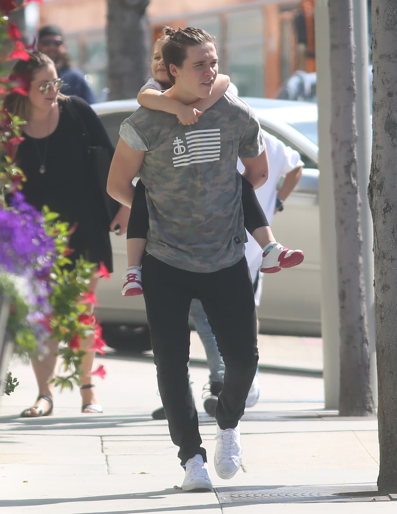 Después se juntaron con el resto de su familia.