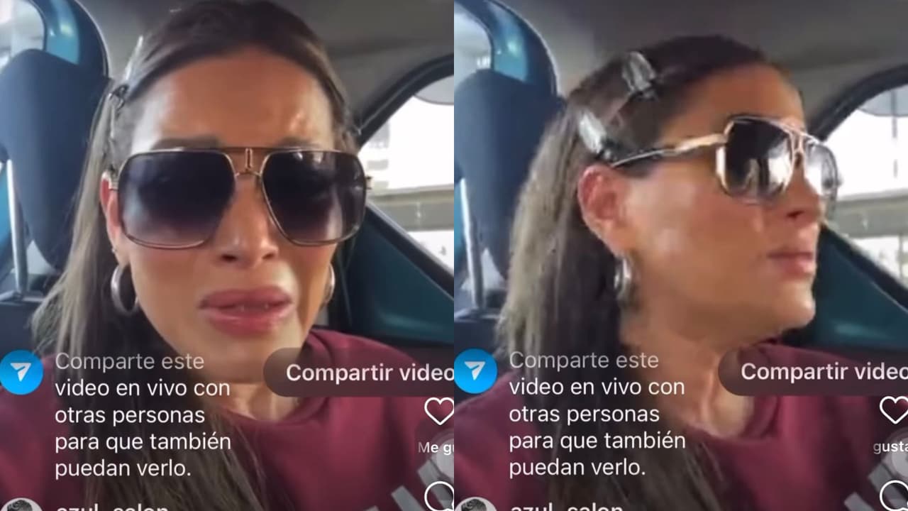 Adriana Fonseca realizó una transmisión en vivo desde Instagram al sentirse vulnerable a borde de un taxi.