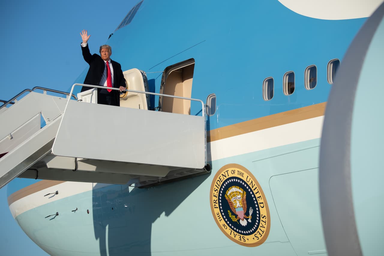 El Air Force One partió la tarde del miércoles desde el 'Joint Base Andrew' en Maryland, rumbo a Carolina del Norte.